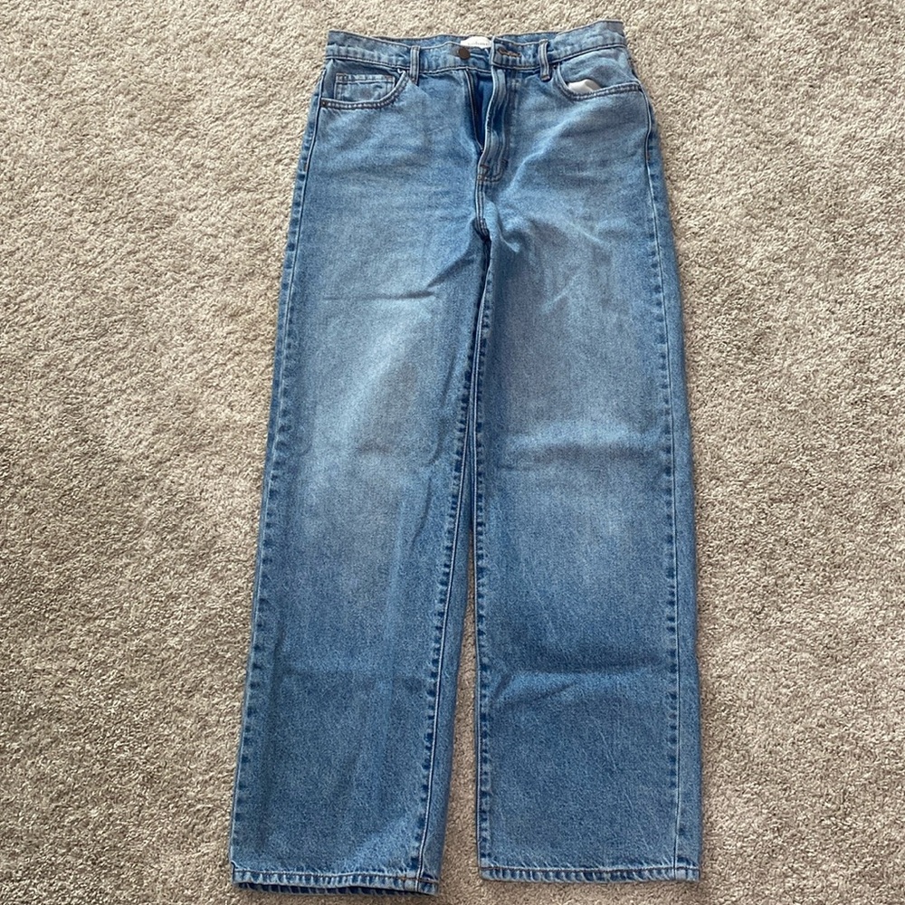 BOHME medium wash Dad jeans